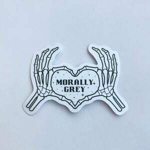 5/$10  Bookish Romance Waterproof New Vinyl Sticker Decal Morally Grey